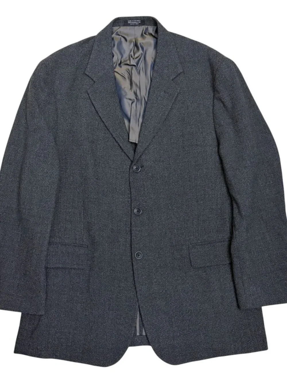 Oscar De La Renta Blazer Vintage Gray Luxury Wool Sport Coat Mens Large / 44R